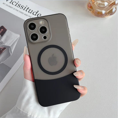 Candy-colored Semi-transparent Magnetic Detachable Creative Modular Phone case PC Hard Shell for IPhone13 14 15 16 17 Pro Max