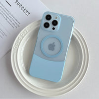 Candy-colored Semi-transparent Magnetic Detachable Creative Modular Phone case PC Hard Shell for IPhone13 14 15 16 17 Pro Max